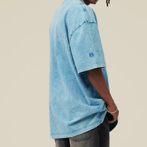 BLUE WINTER SNOW WASH TEE