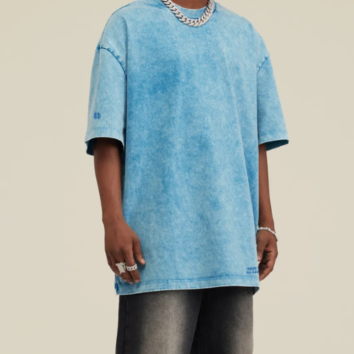 BLUE WINTER SNOW WASH TEE