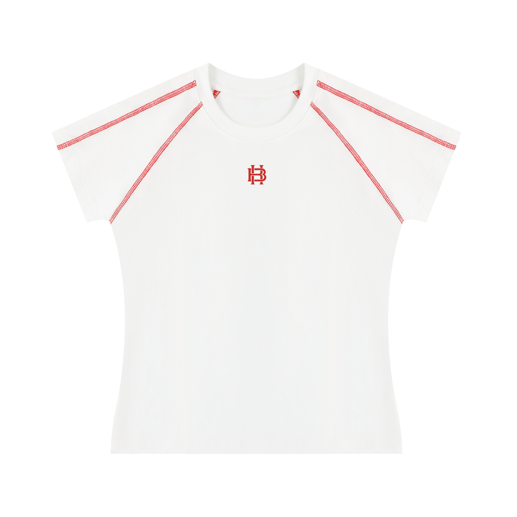 Women's Contrast Stitch Raglan T-Shirt