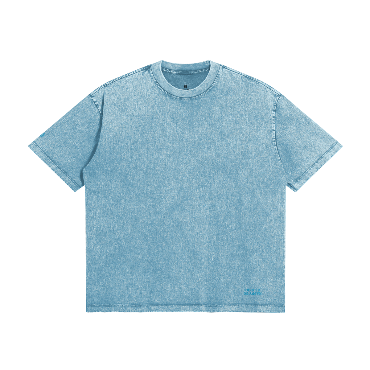 BLUE WINTER SNOW WASH TEE