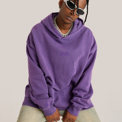 PURP HVY RETRO HOOD